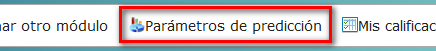 Opción parámetros de predicción